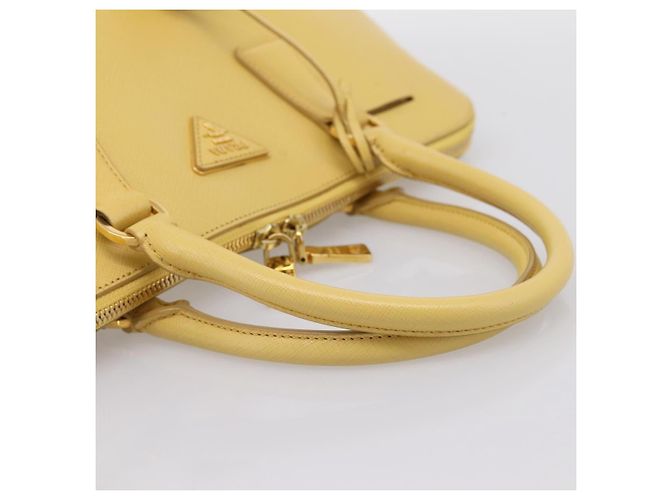 Prada Promenade Saffiano Leather Large Amarelo - vista 7