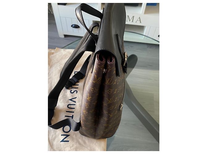 Louis Vuitton Monogram Rucksack Braun Schwarz - Ansicht 3
