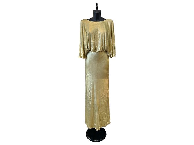 Vestido Gucci de Lurex dorado - vista 2
