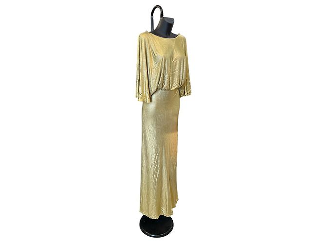 Vestido Gucci de Lurex dorado - vista 3