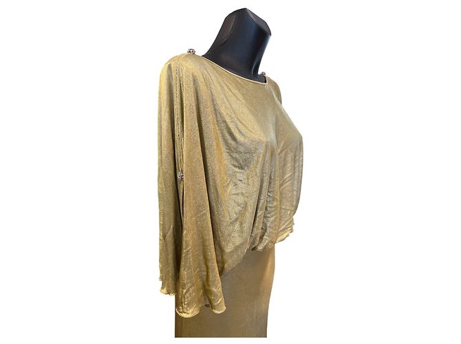 Vestido Gucci de Lurex dorado - vista 4