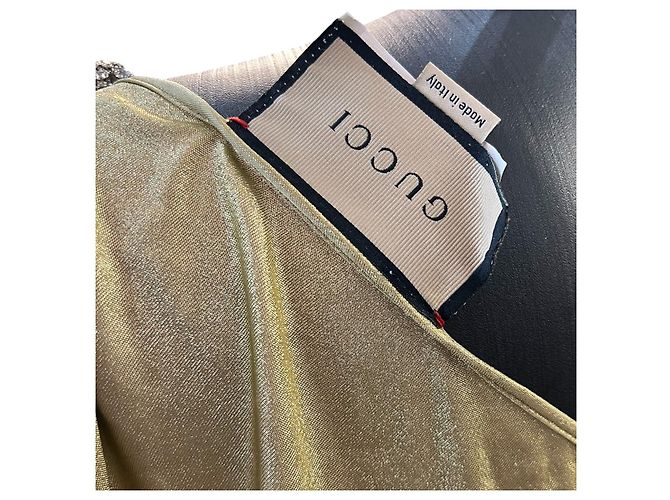 Vestido Gucci de Lurex dorado - vista 7
