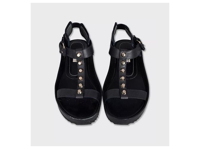 Sandali Balenciaga in pelle nera e argento, EU 38 usati - vista 2
