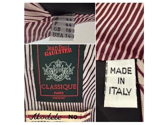 Jean Paul Gaultier Blazer Donna Nero a quadri - vista 8