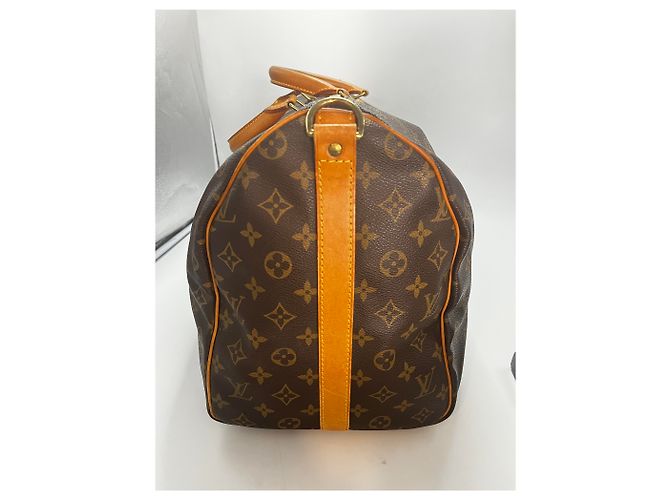Louis Vuitton Keepall Bandouliere Monogram Canvas 50 Marrone - vista 5