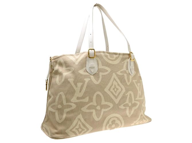 Louis Vuitton Tahitienne Cabas Canvas GM Beige - vista 2