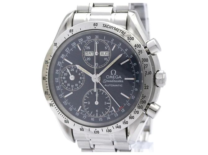 Omega Speedmaster Triple Calendar Chronograph Automatic Stainless Steel 39 - vista 4