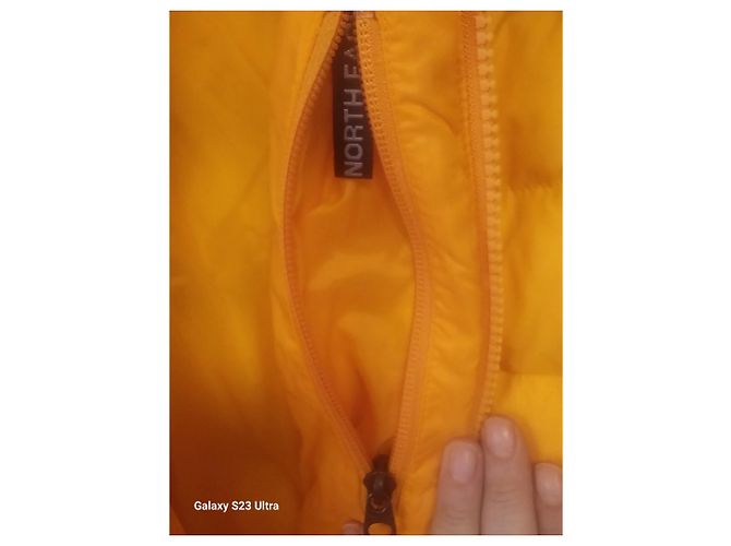 Doudoune The North Face Jaune Noir - vue 10