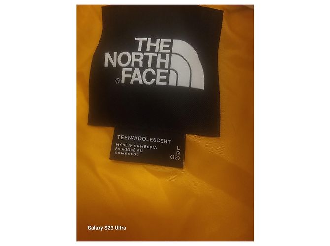 Doudoune The North Face Jaune Noir - vue 11