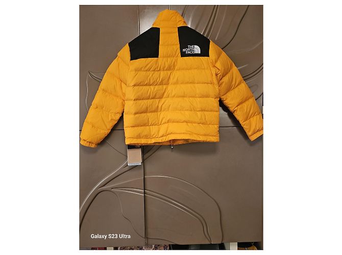Doudoune The North Face Jaune Noir - vue 12