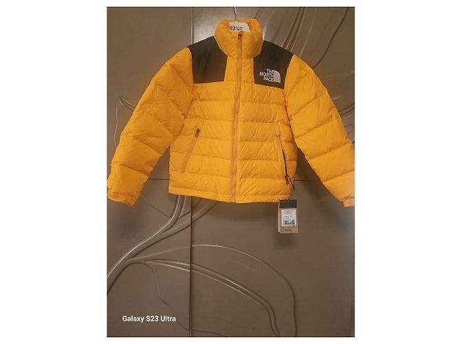 Doudoune The North Face Jaune Noir - vue 2