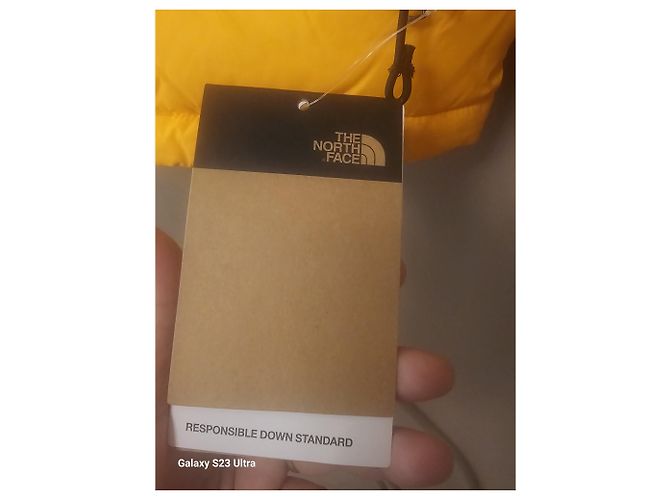 Doudoune The North Face Jaune Noir - vue 5