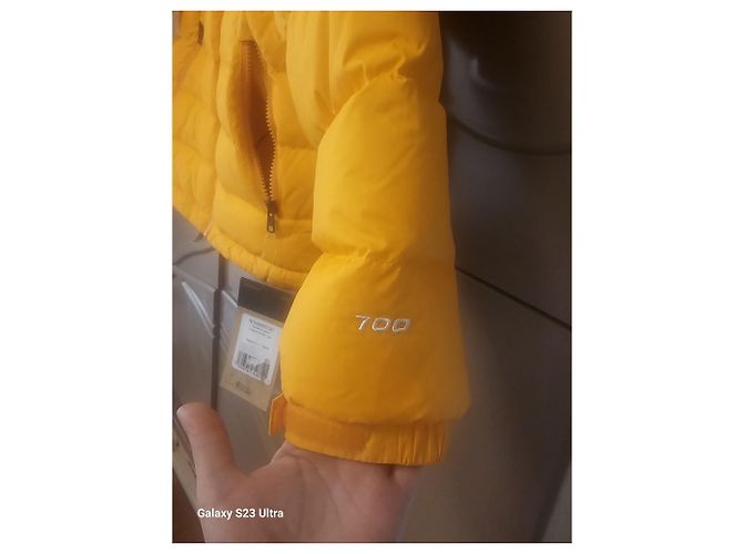 Doudoune The North Face Jaune Noir - vue 7