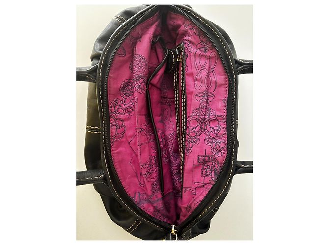 Borsa Lancel Gousset in pelle nera Nero - vista 4