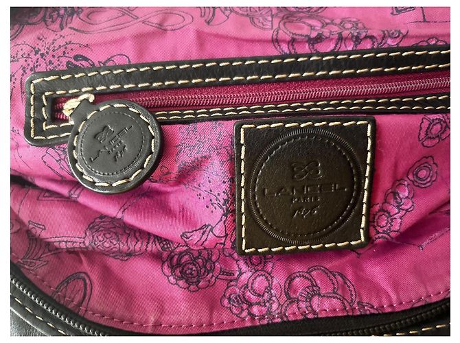 Borsa Lancel Gousset in pelle nera Nero - vista 5