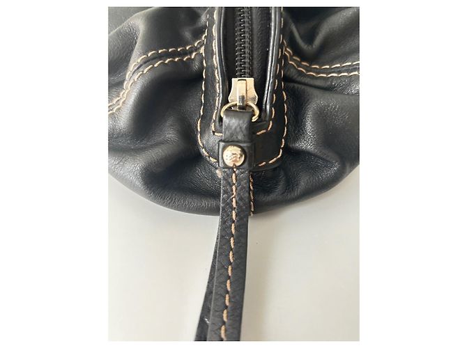 Borsa Lancel Gousset in pelle nera Nero - vista 6