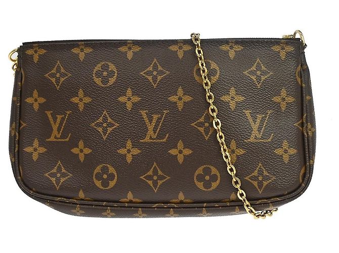 Louis Vuitton Multi Pochette Accessoires Monogram Canvas Small Marron - vue 2