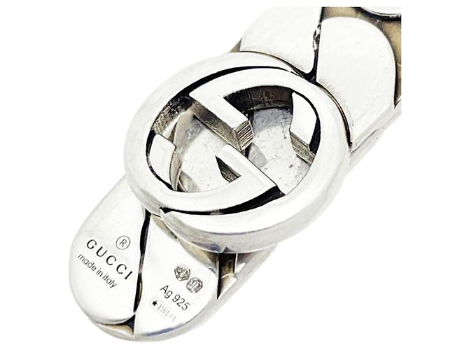Fermasoldi Gucci Interlocking G Argento - vista 4