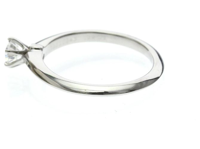 Tiffany & Co. Tiffany Setting Solitär aus Platin mit Diamant 0.24 CT Silber - Ansicht 3