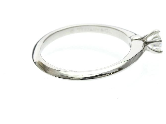 Tiffany & Co. Tiffany Setting Solitär aus Platin mit Diamant 0.24 CT Silber - Ansicht 4