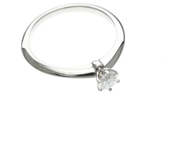 Tiffany & Co. Tiffany Setting Solitär aus Platin mit Diamant 0.24 CT Silber - Ansicht 5