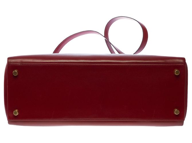 Hermès Borsa HERMES Kelly 32 in Pelle Bordeaux - 103788 Bordò - vista 10