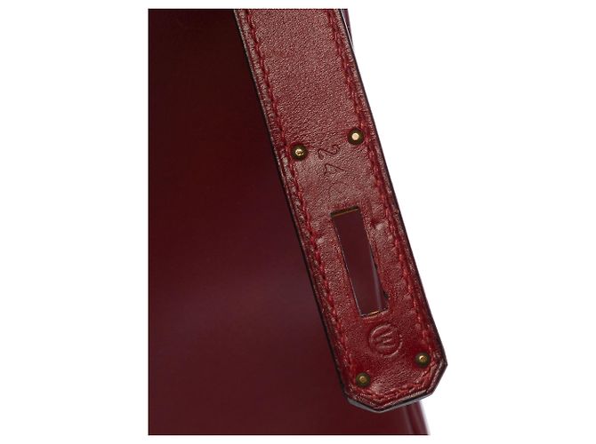 Hermès Borsa HERMES Kelly 32 in Pelle Bordeaux - 103788 Bordò - vista 7
