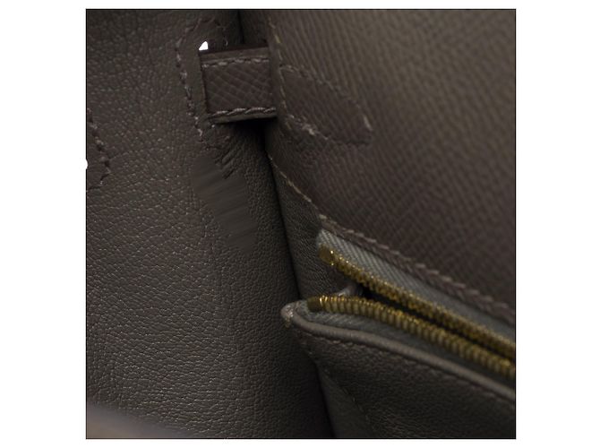 Hermès Borsa HERMES Kelly 25 in Pelle Grigia - 103810 Grigio - vista 8