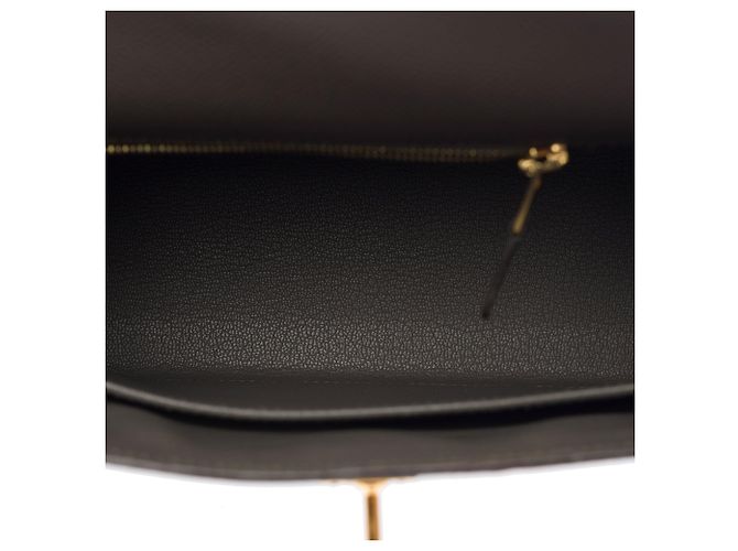 Hermès Borsa HERMES Kelly 25 in Pelle Grigia - 103810 Grigio - vista 9