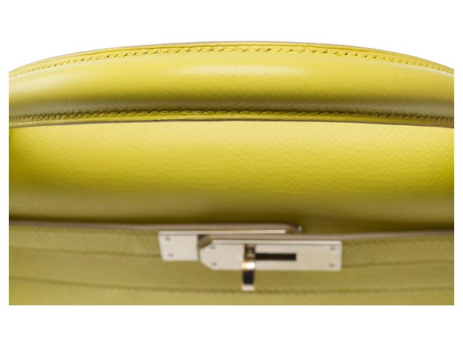 Hermès Bolso HERMES Kelly 32 en Cuero Amarillo - 103818 - vista 10