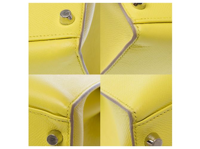 Hermès Bolso HERMES Kelly 32 en Cuero Amarillo - 103818 - vista 12