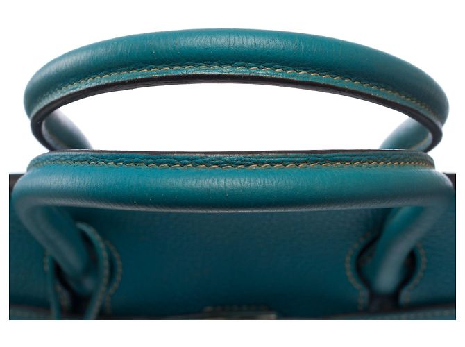 Hermès Borsa HERMES Birkin 30 in Pelle Blu - 103813 - vista 10
