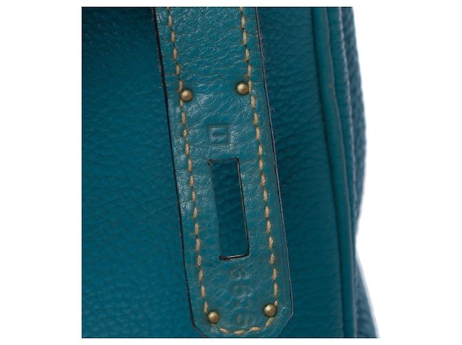 Hermès Borsa HERMES Birkin 30 in Pelle Blu - 103813 - vista 8