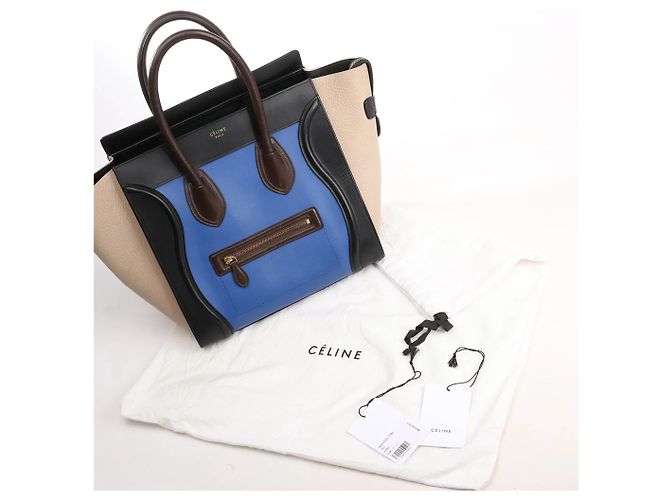 Céline Celine Luggage Mini Lederhandtasche in Multicolor Mehrfarben - Ansicht 8