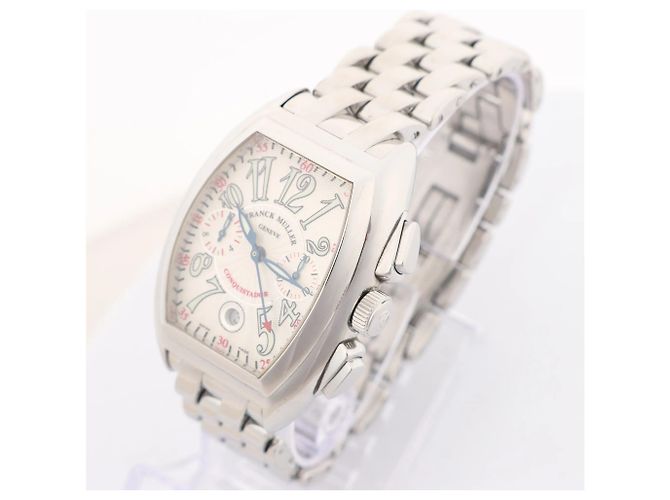 Orologio Franck Muller Conquistador 8002CC 1138 SS AT con quadrante beige - vista 4