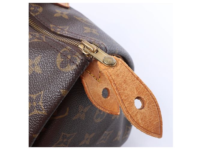 Borsa a mano Louis Vuitton Speedy 35 Monogram Canvas in marrone M41524 - vista 12
