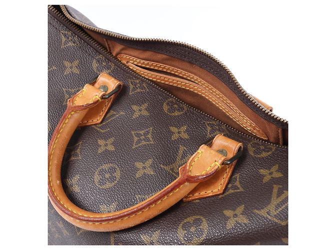 Borsa a mano Louis Vuitton Speedy 35 Monogram Canvas in marrone M41524 - vista 15