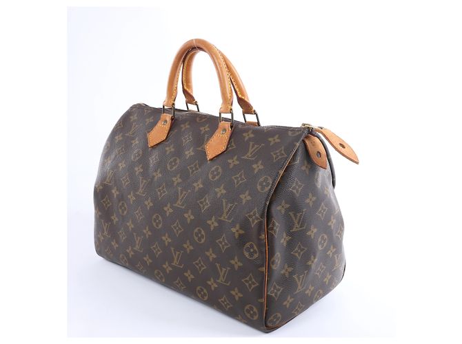 Borsa a mano Louis Vuitton Speedy 35 Monogram Canvas in marrone M41524 - vista 2