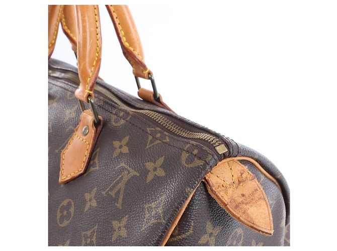 Borsa a mano Louis Vuitton Speedy 35 Monogram Canvas in marrone M41524 - vista 6