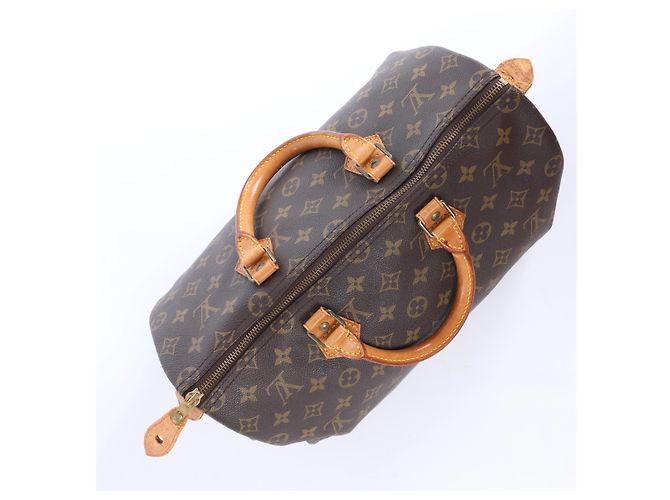 Borsa a mano Louis Vuitton Speedy 35 Monogram Canvas in marrone M41524 - vista 8