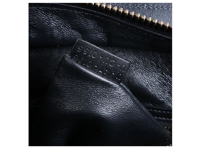 Céline Borsa a mano Celine Luggage Micro in pelle Nero x Bianco - vista 10