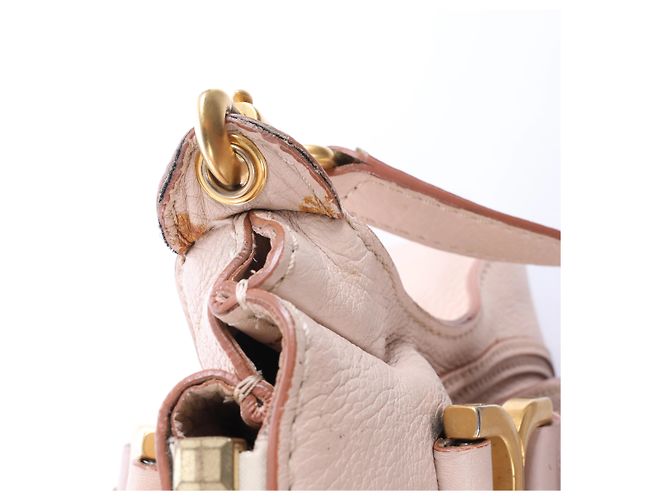 Céline Borsa a tracolla 2Way Marcie in pelle Chloe in Rosa Beige - vista 10