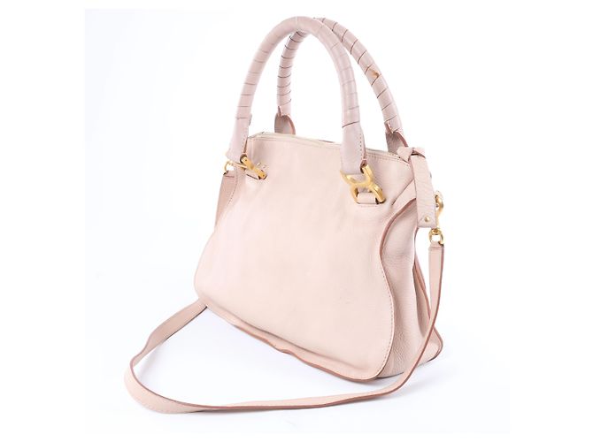 Céline Borsa a tracolla 2Way Marcie in pelle Chloe in Rosa Beige - vista 4