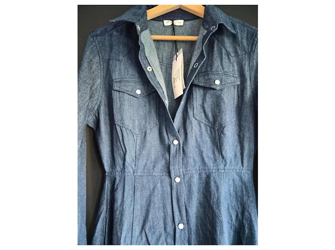 Autre Marque Arizona Love langes Jeanskleid Blau - Ansicht 7