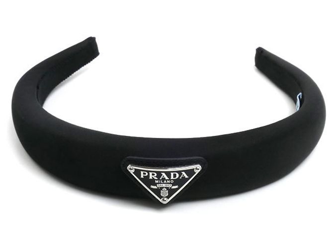 Fascia per capelli Prada in poliammide riciclata Nero - vista 2