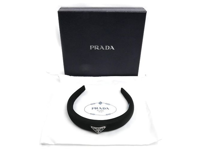Fascia per capelli Prada in poliammide riciclata Nero - vista 7