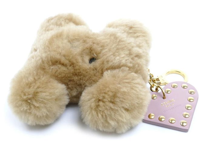 Céline CELINE Triomphe Pom Charm - Leather x Shearling Marrone Rosa - vista 2