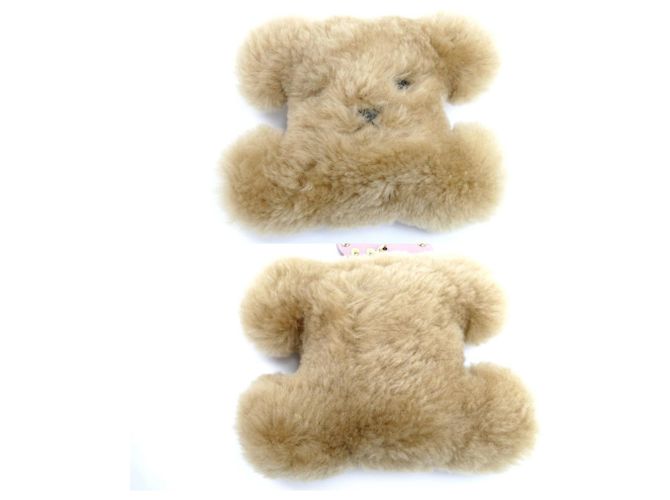 Céline CELINE Triomphe Pom Charm - Leather x Shearling Marrone Rosa - vista 4