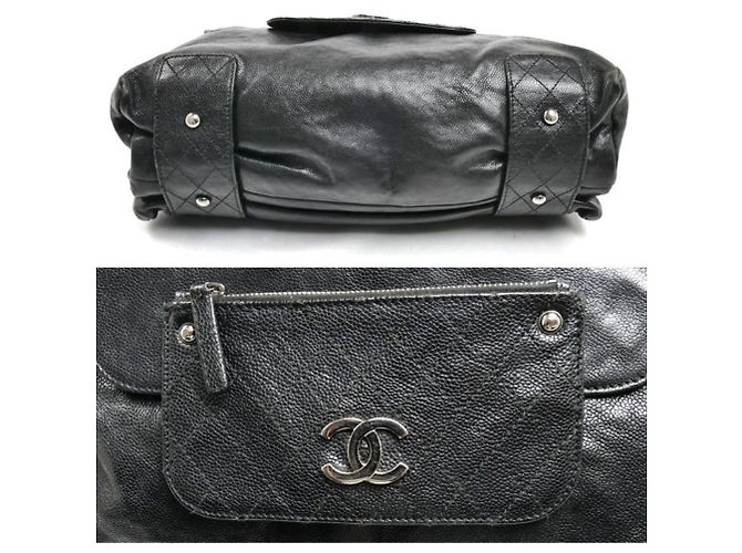 Borsa a tracolla con patta Chanel Pocket in the City Nero - vista 3