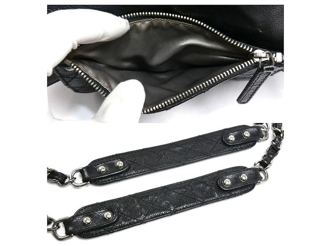 Borsa a tracolla con patta Chanel Pocket in the City Nero - vista 8